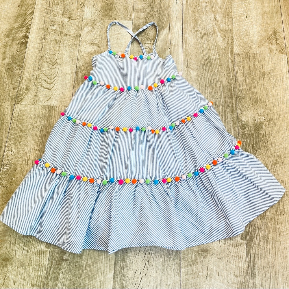 Tommy Bahama Girls pompom dress size 5/XS